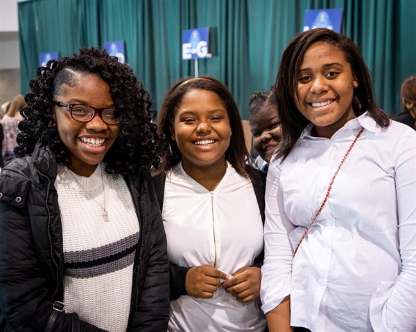 Alabama CTSO Students Waiting for Registration for Alabama JLDC Conference